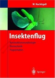 Cover of: Insektenflug by Werner Nachtigall, Werner Nachtigall