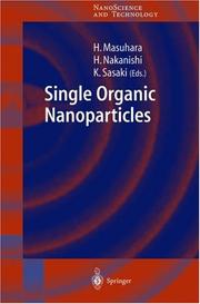 Cover of: Single Organic Nanoparticles (NanoScience and Technology) by 