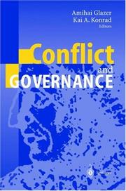 Cover of: Conflict and Governance