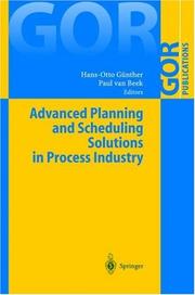 Cover of: Advanced planning and scheduling solutions in process industry