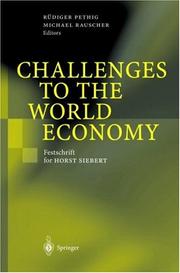 Cover of: Challenges to the World Economy by 