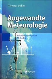 Cover of: Angewandte Meteorologie: Mikrometeorologische Methoden