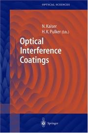 Cover of: Optical Interference Coatings (Springer Series in Optical Sciences)