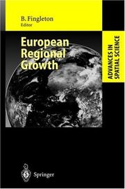 Cover of: European regional growth