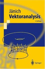 Cover of: Vektoranalysis (Springer-Lehrbuch) by Klaus Jänich