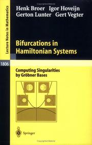 Cover of: Bifurcations in Hamiltonian Systems by Henk Broer, Igor Hoveijn, Gerton Lunter, Gert Vegter