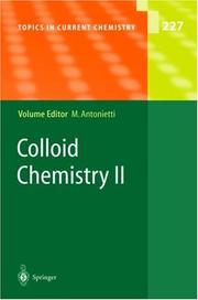 Cover of: Colloid Chemistry II