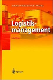 Cover of: Logistikmanagement: Konzeption und Funktionen
