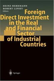 Cover of: Foreign Direct Investment in the Real and Financial Sector of Industrial Countries