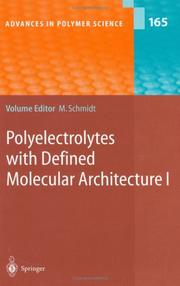 Cover of: Polyelectrolytes with Defined Molecular Architecture I