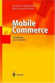 Cover of: Mobile Commerce: Grundlagen und Techniken