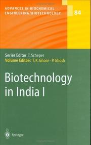 Biotechnology in India by T. K. Ghose