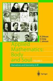 Cover of: Applied Mathematics Body and Soul, Volume 1: Derivatives and Geometry in R3