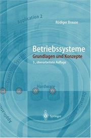 Cover of: Betriebssysteme by Rüdiger Brause, Rüdiger Brause