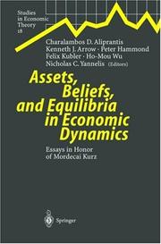 Cover of: Assets, Beliefs, and Equilibria in Economic Dynamics by 