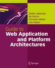 Cover of: Guide to web application and platform architectures