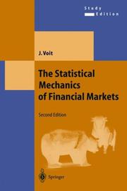 Cover of: statistical mechanics of fianancial markets