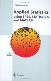 Applied Statistics Using SPSS, STATISTICA, MATLAB and R by Joaquim P. Marques de Sá