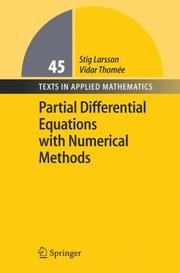 Cover of: Partial Differential Equations with Numerical Methods (Texts in Applied Mathematics)