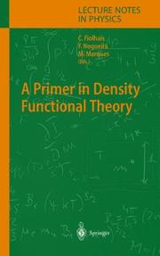 Cover of: A Primer in Density Functional Theory (Lecture Notes in Physics)