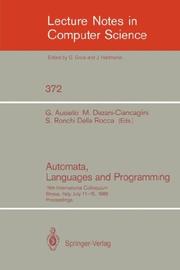 Cover of: Automata, Languages and Programming by 