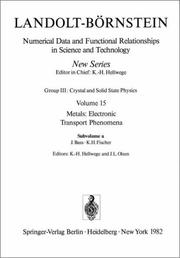 Cover of: Electrical Resistivity, Kondo and Spin Fluctuation Systems, Spin Glasses and Thermopower