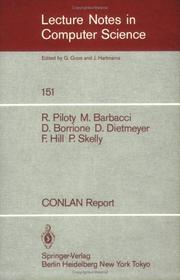 Cover of: CONLAN Report (Lecture Notes in Computer Science)