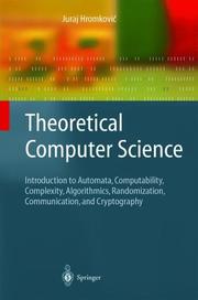 Cover of: Theoretical Computer Science by Juraj Hromkovic