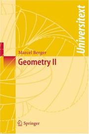 Cover of: Geometry by Berger, Marcel
