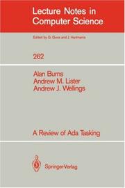 Cover of: A Review of Ada Tasking (Lecture Notes in Computer Science) by Alan Burns, Andrew M. Lister, Andrew J. Wellings