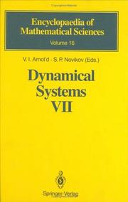 Cover of: Dynamical Systems VII by 