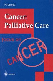 Cover of: Cancer: palliative care