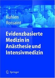 Cover of: Evidenzbasierte Medizin in Anästhesie und Intensivmedizin