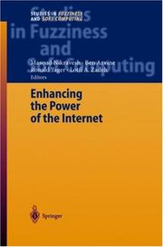 Cover of: Enhancing the power of the Internet by Masoud Nikravesh ... [et al.] (eds.).