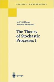Cover of: theory of stochastic processes | I. I. Gikhman
