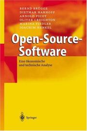 Cover of: Open-Source-Software: Eine ökonomische und technische Analyse
