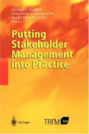 Cover of: Putting Stakeholder Management into Practice