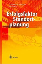 Cover of: Erfolgsfaktor Standortplanung: In- und ausländische Standorte richtig bewerten