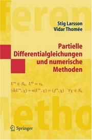 Cover of: Partielle Differentialgleichungen und numerische Methoden