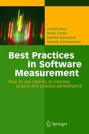 Best practices in software measurement by Christof Ebert