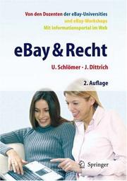 Cover of: eBay & Recht by Uwe Schlömer, Jörg Dittrich