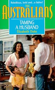 Cover of: Taming A Husband by Elizabeth Duke