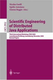 Scientific engineering of distributed Java applications by Egidio Astesiano, Gianna Reggio