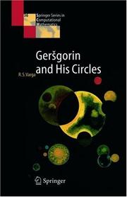Cover of: Geršgorin and his circles by Richard S. Varga
