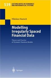 Modelling Irregularly Spaced Financial Data by Nikolaus Hautsch