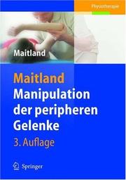 Cover of: Manipulation der peripheren Gelenke