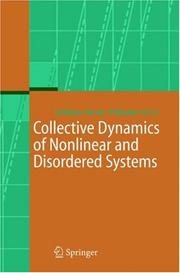 Cover of: Collective Dynamics of Nonlinear and Disordered Systems
