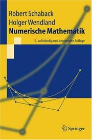 Cover of: Numerische Mathematik