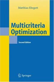 Cover of: Multicriteria Optimization by Matthias Ehrgott