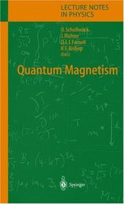 Cover of: Quantum Magnetism (Lecture Notes in Physics)